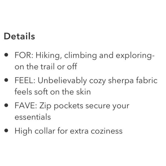 Athleta Fleece Jacket XL Tugga Sherpa Ivory Cream Full Zip Cozy Teddy Pockets - Picture 15 of 15